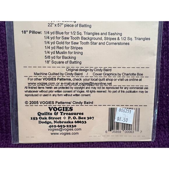 quilt pattern a touch of americana  table runer pillow wallhanging - Picture 4 of 4